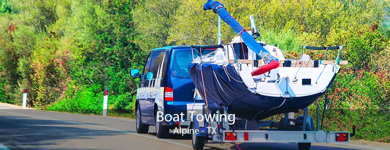 Boat Towing Alpine - TX