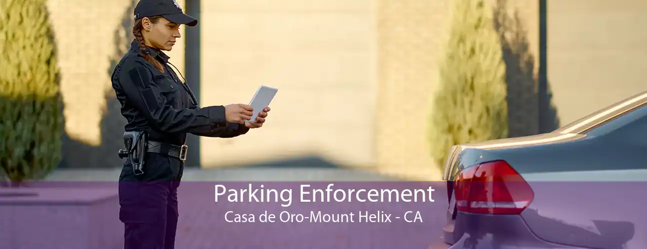 Parking Enforcement Casa de Oro-Mount Helix - CA